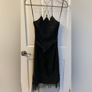 Vintage Y2K Vivienne Tam Dress - black, size 1 (small)